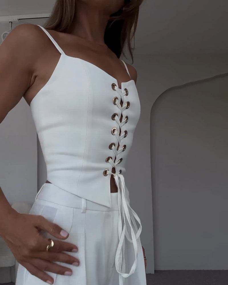 MILENA™ | Lniany zestaw