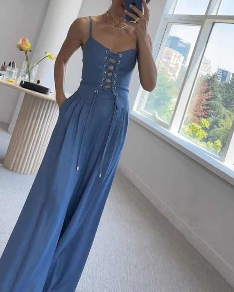 MILENA™ | Lniany zestaw