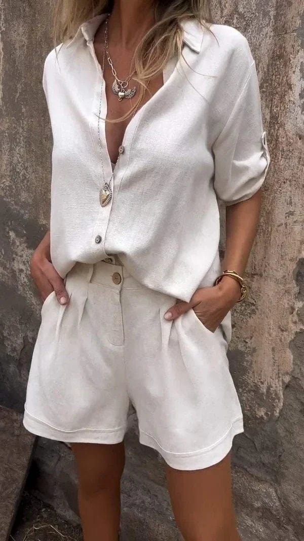 Linnea | Lekki komplet z lnu