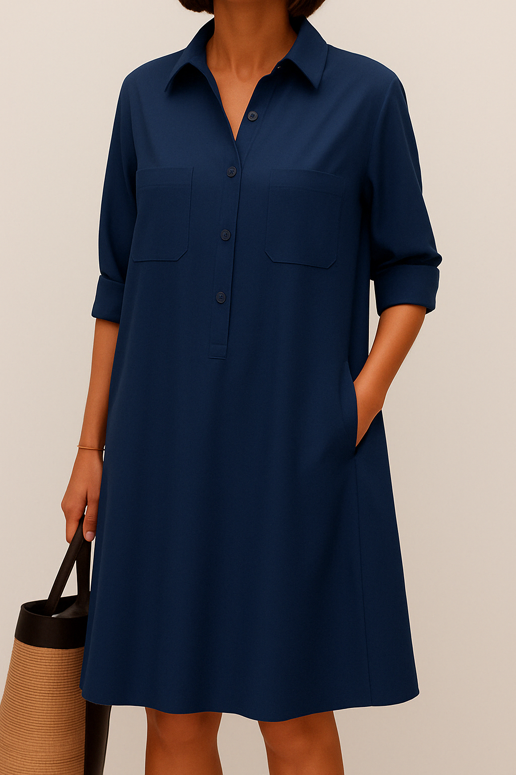 Barbara | Elegancka sukienka z guzikami