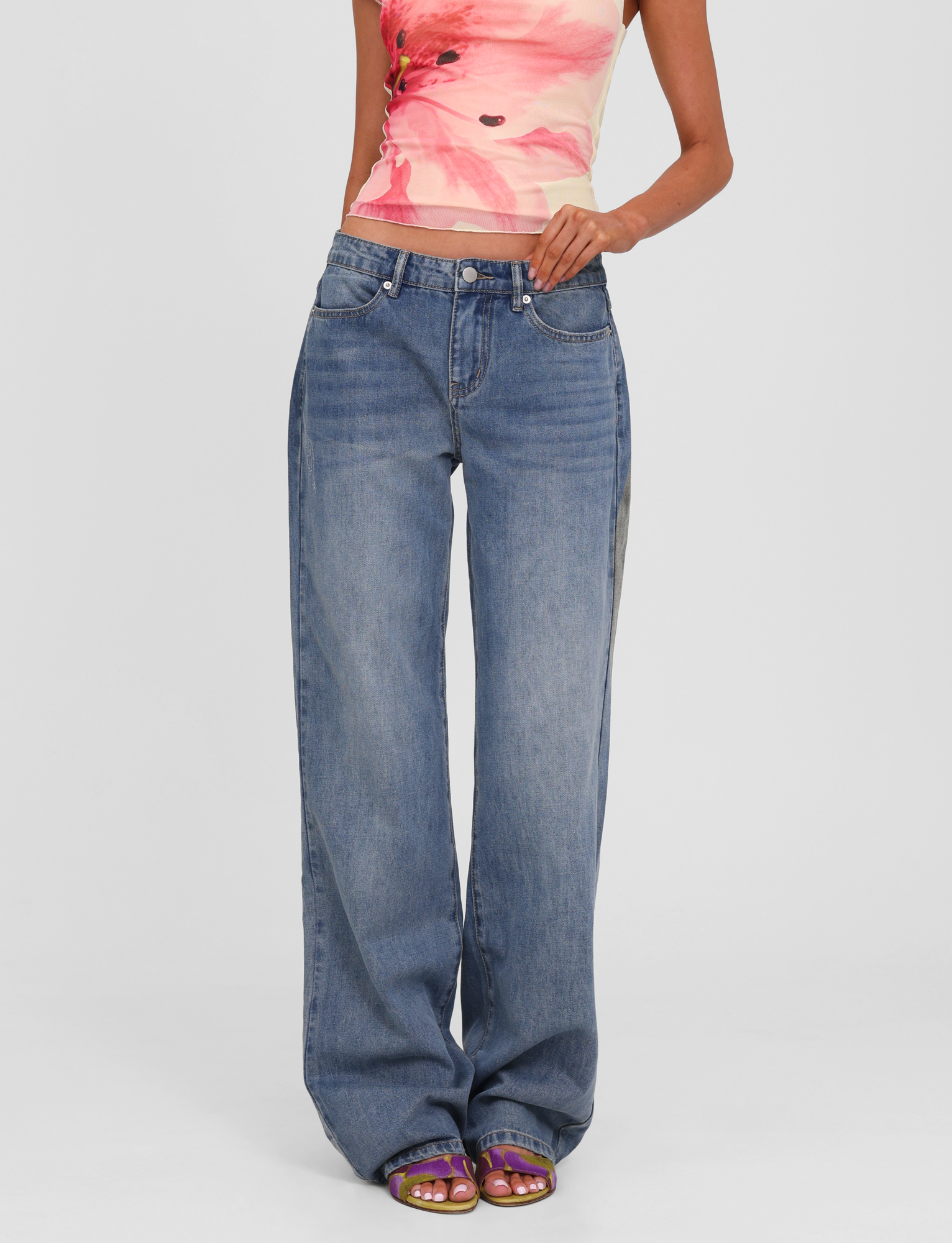 Lena – Proste jeansy niebieskie