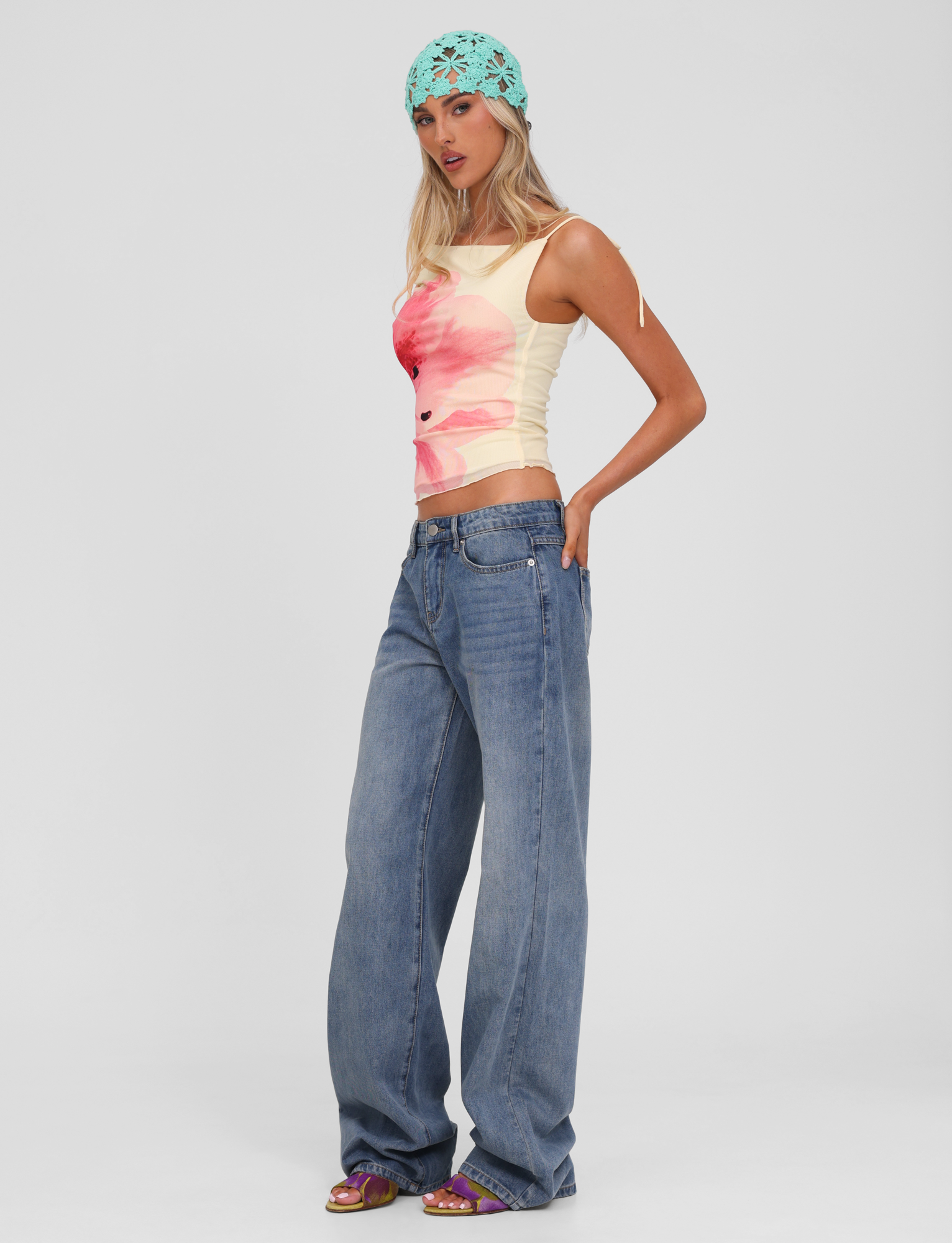 Lena – Proste jeansy niebieskie