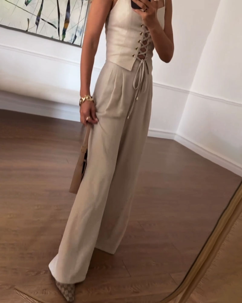 MILENA™ | Lniany zestaw
