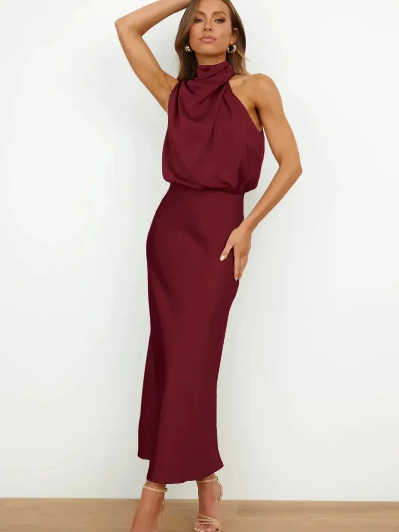Iza | Elegancka sukienka z jedwabiu